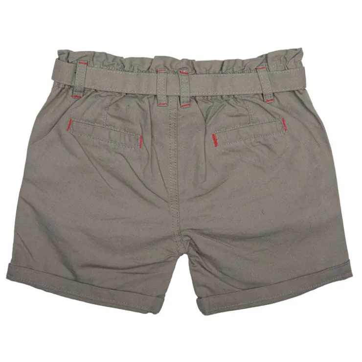 CHEVIGNON Short en coton avec ceinture et motif à fleurs Enfant KAKI Best