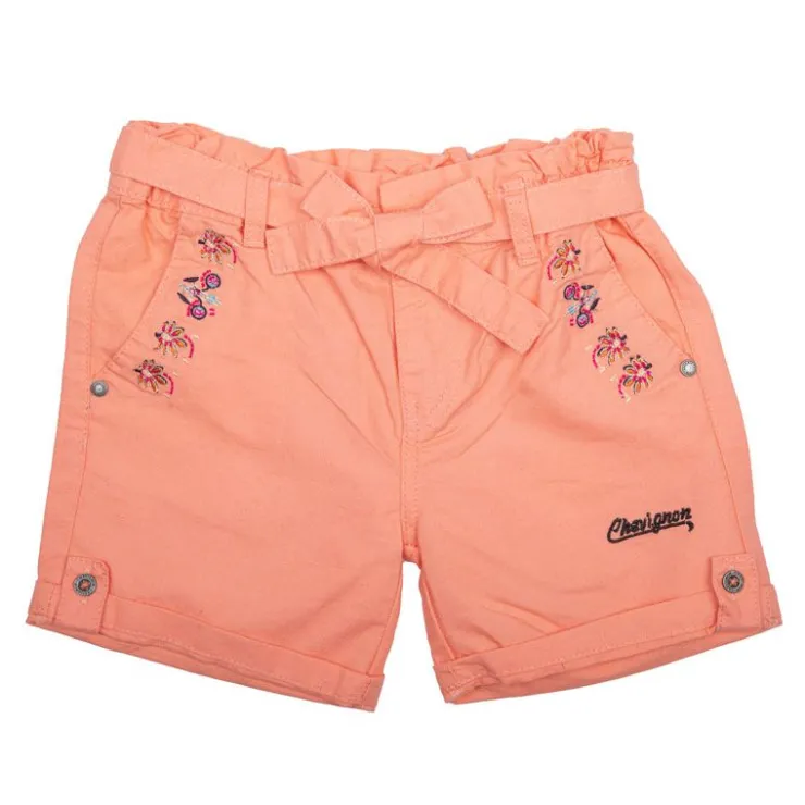 CHEVIGNON Short en coton avec ceinture et motif à fleurs Enfant KAKI Best