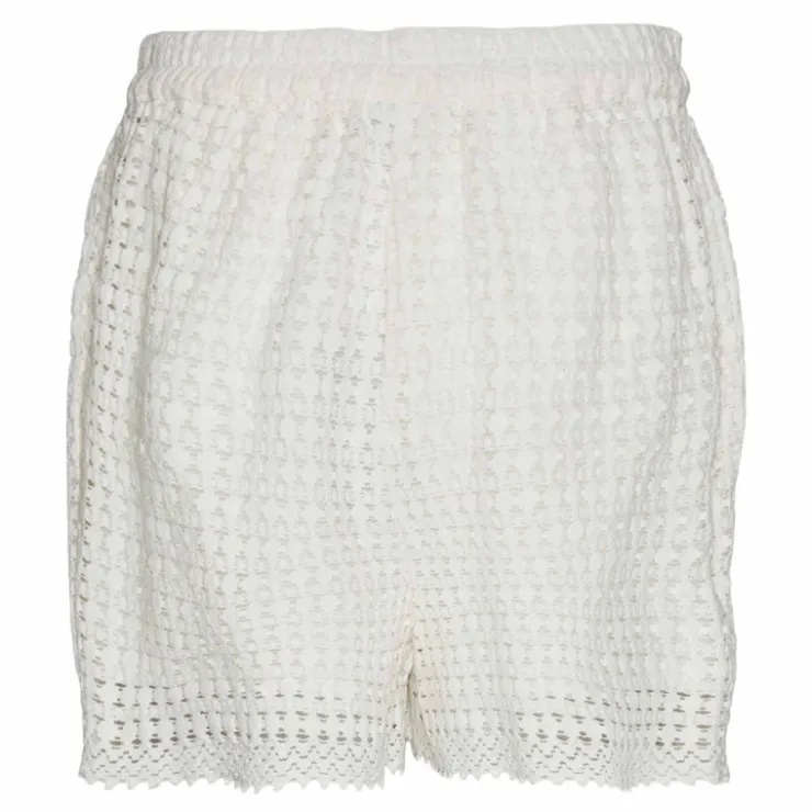 VERO MODA Short en crochet 100% coton BLANC ECRU Discount