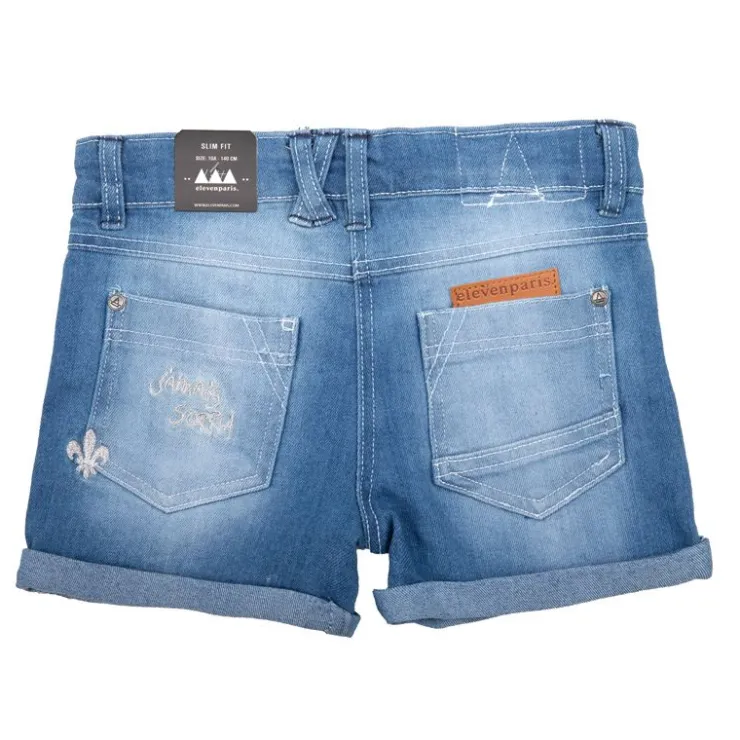 ELEVEN PARIS Short en jean Enfant BLEU CLAIR Discount