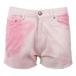 VON DUTCH Short en jean tie&dye Femme ROSE Clearance