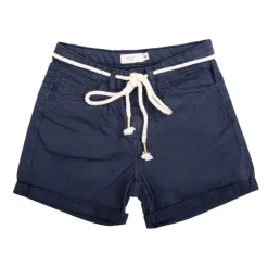 DEELUXE 74 Short en toile bleu nuit Fille Enfant BLEU FONCE Hot