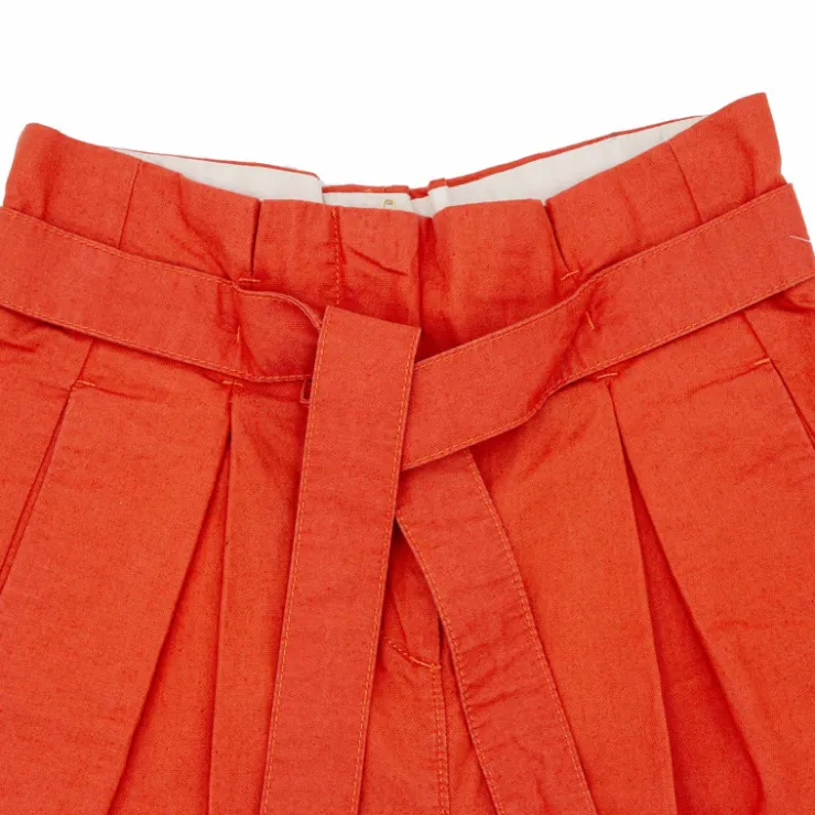 TOMMY HILFIGER Short Femme ORANGE Hot