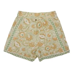 ANTIK BATIK Short flavie coton à fleurs Femme VERT CLAIR Best