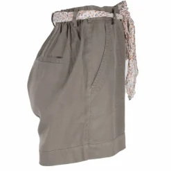 DEELUXE 74 Short fluide ceinture foulard imprimé fleurie Femme KAKI Discount