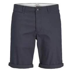 JACK & JONES Short fred coton regular avec ourlets Homme BLEU FONCE New