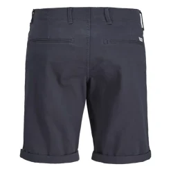 JACK & JONES Short fred coton regular avec ourlets Homme BLEU FONCE New