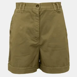 PLEASE Short ginger taille haute Femme KAKI New