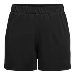 ONLY Short Hannah uni taille élastiquée Femme NOIR Sale
