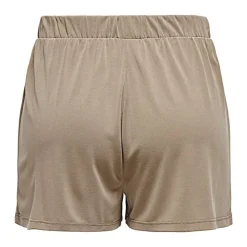 ONLY Short Hannah uni taille élastiquée Femme MARRON Outlet