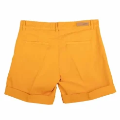 HAPPY Short honeystud galons habillé coton doux ourlets à pince Femme JAUNE Best