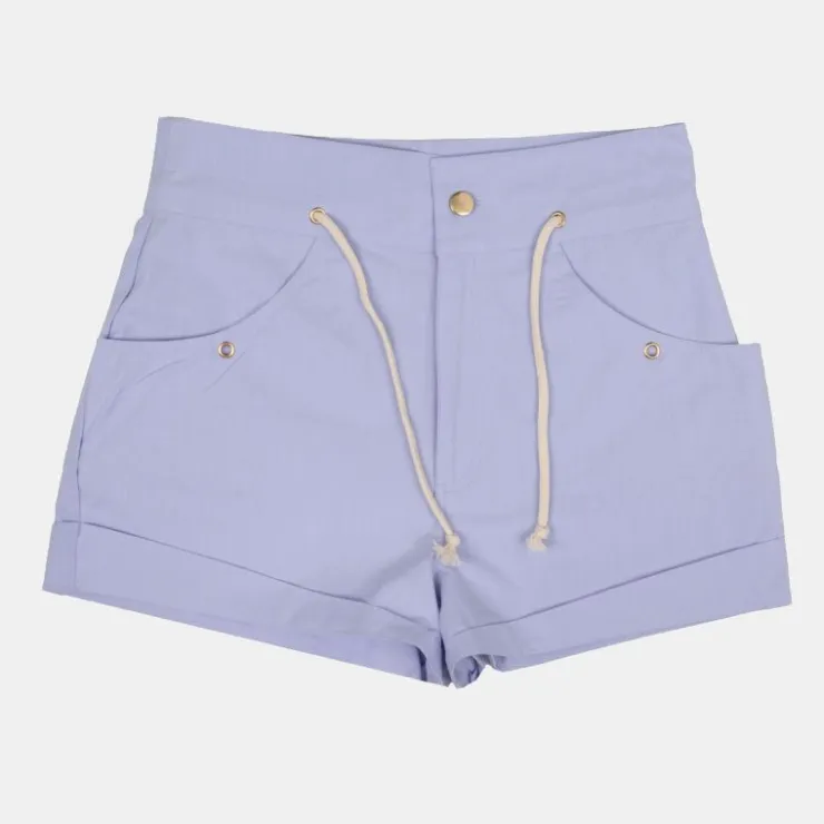 ANTIK BATIK Short kim court à revers Femme BLEU CLAIR Outlet