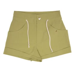 ANTIK BATIK Short kim court à revers Femme KAKI Sale