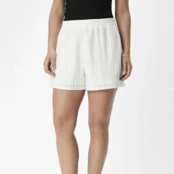 OBJECT Short élastique broderie anglaise Feodora Femme BLANC Best