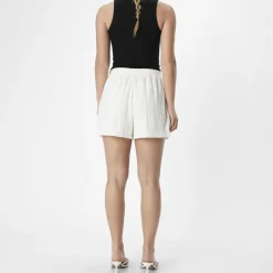 OBJECT Short élastique broderie anglaise Feodora Femme BLANC Best