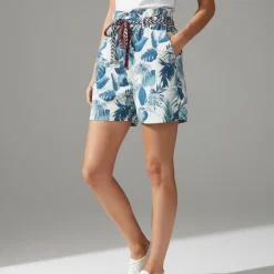 PLEASE Short madreperla avec plantes es Femme BLEU Clearance