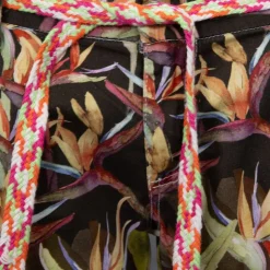 PLEASE Short motif oiseau de paradis avec ceinture tissée Femme MULTICOLORE Sale