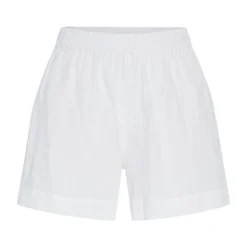 PIECES Short muna coton loose fit Femme BLANC Discount