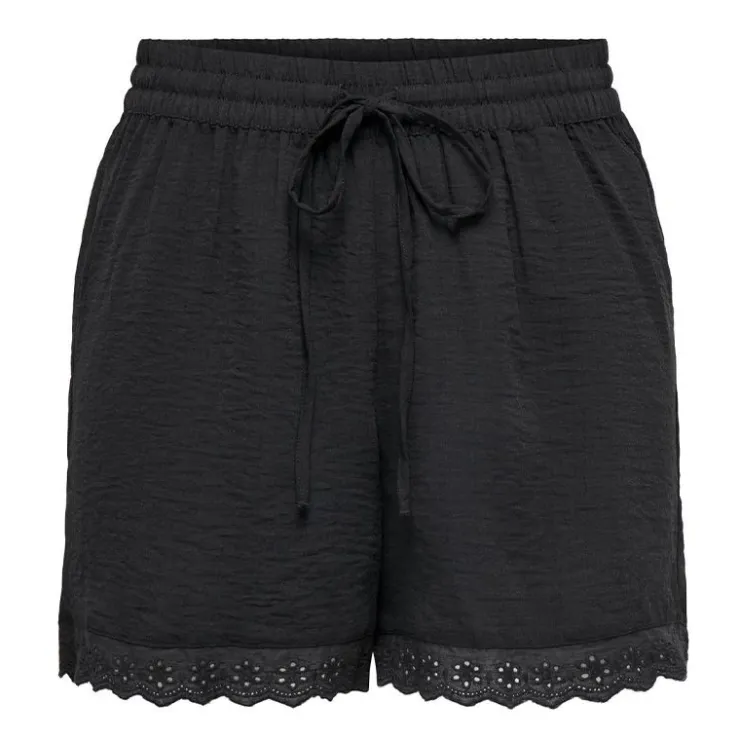 JDY Short avec dentelle et poches latérales Femme NOIR Best