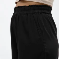 VERO MODA Short fluide taille haute élastique Femme NOIR Clearance
