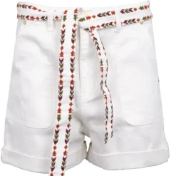 LA PETITE ETOILE Short noir soeli Femme BLANC