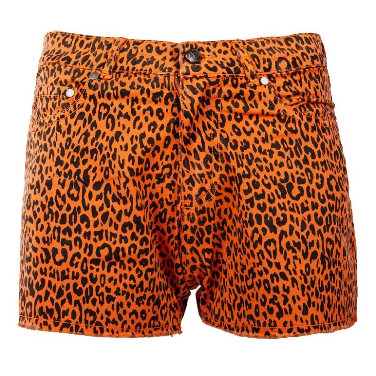 VON DUTCH Short imprimé léopard Femme ORANGE Discount