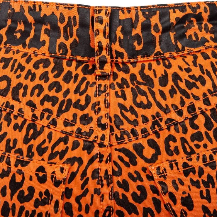 VON DUTCH Short imprimé léopard Femme ORANGE Discount