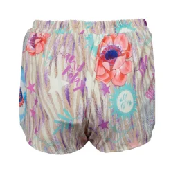 HOLLY AND JOEY Short palma court imprimé à motifs avec cordon brillant Femme BEIGE Online