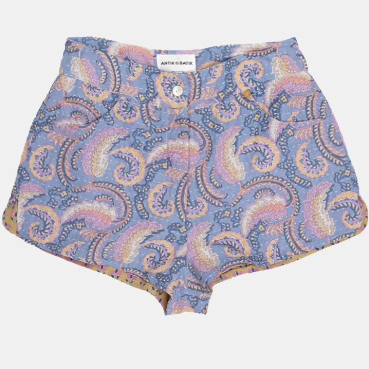 ANTIK BATIK Short pietra bleu à motif cachemire Femme MULTICOLORES New
