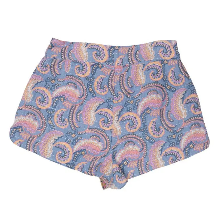 ANTIK BATIK Short pietra bleu à motif cachemire Femme MULTICOLORES New