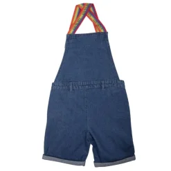 CHEVIGNON Short salopette en jean avec bretelles multicolore Enfant BLEU Sale