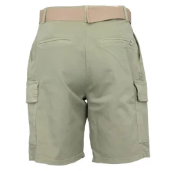 PLEASE Short semolina kaki taille haute avec ceinture Femme VERT CLAIR Clearance