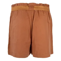 ONLY Short taille haute avec ceinture en tencel Femme MARRON CLAIR Online