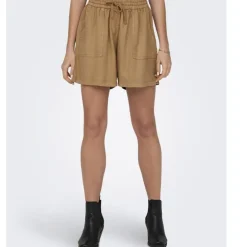 ONLY Short taille haute fluide avec poches Femme MARRON CLAIR Outlet