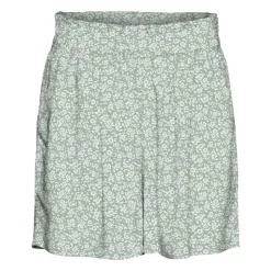 VERO MODA Short taille haute élastique fluide à petites fleurs Femme VERT CLAIR Clearance