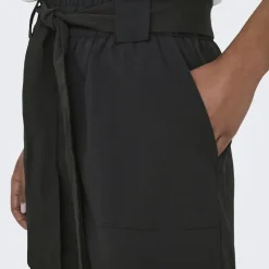 ONLY Short Talia regular avec ceinture Femme NOIR New