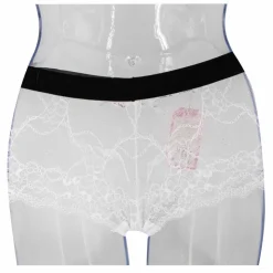 SWEETIZ Shorty en dentelle bande élastique logo sexy Femme BLANC Online