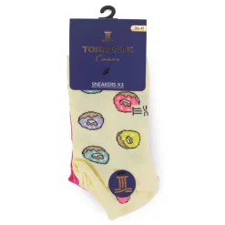 TORRENTE Socquette donuts et pizza x3 Femme MULTICOLORE Clearance