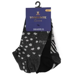 TORRENTE Socquette fantaisie x3 Femme GRIS Discount