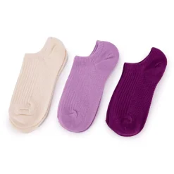 LULU CASTAGNETTE Socquettes lot x3 lalita Femme VIOLET New