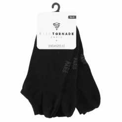 BILL TORNADE Socquettes sneakers lot x3 homme Homme NOIR Clearance