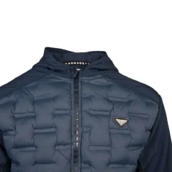 BILL TORNADE Softshell capuche matelassé racing Homme BLEU FONCE Clearance