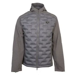 BILL TORNADE Softshell capuche matelassé racing Homme GRIS Hot