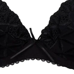 AUBADE Soutien gorge en dentelle avec noeud Femme NOIR Best