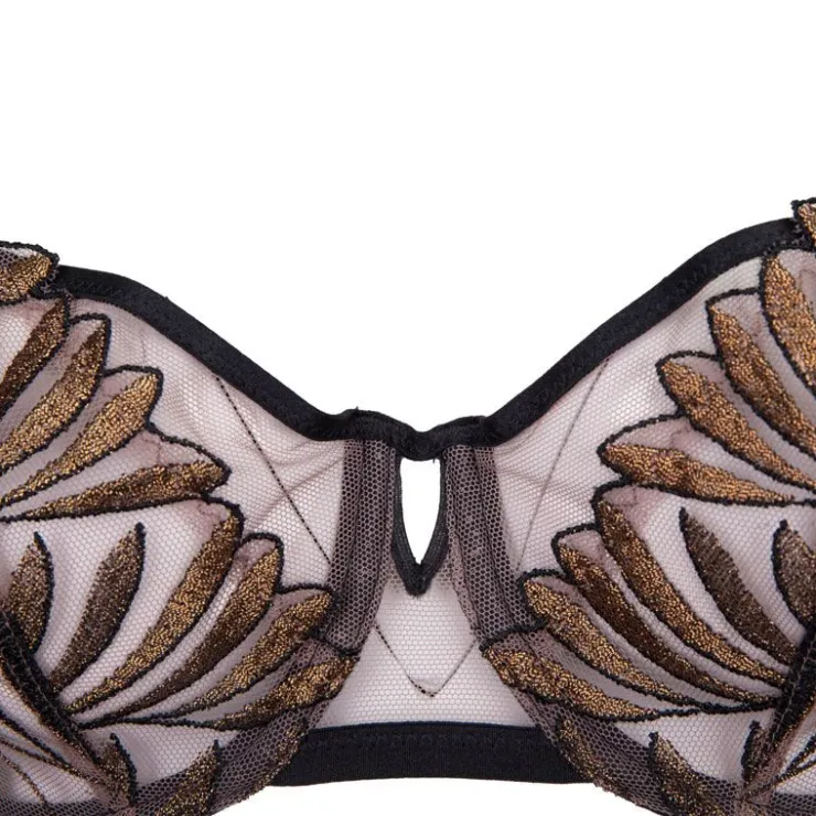 AUBADE Soutien gorge doré en tulle Femme MARRON Clearance