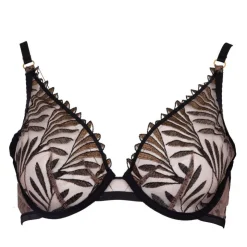 AUBADE Soutien gorge transparent noir et à dentelle Femme MARRON Clearance