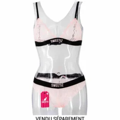 SWEETIZ String dentelle swt1/2/std/ass1 Femme ROSE Hot