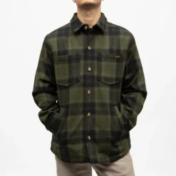 DEELUXE 74 Surchemise à carreaux warren avec boutons Homme KAKI Best