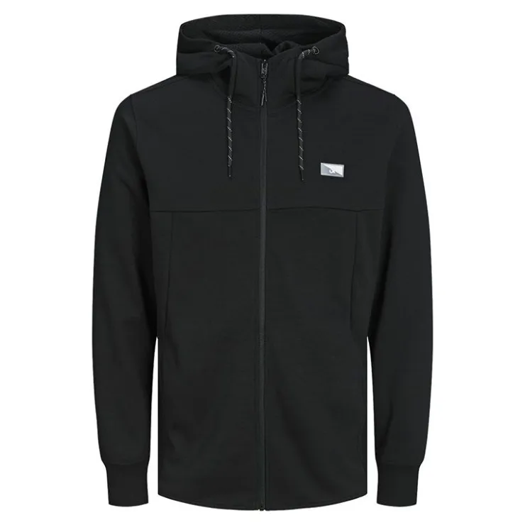 JACK & JONES Sweat à capuche léger Homme NOIR Best