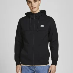 JACK & JONES Sweat à capuche léger Homme NOIR Best